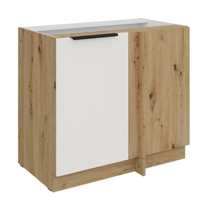 Szafka kuchenna narożna dostawiana Corato Ar 105 ND 1F BB prawa fronty szafki kuchennej wykończone w technologii anti fingerprint