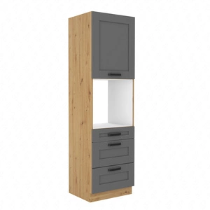 Słupek kuchenny Asti 60 DPS-210 3S 1F szafka z szufladami do zabudowy piekarnika odporna na parę wodną rozlane ciecze i wysoką temperaturę