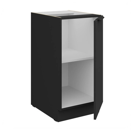 Szafka kuchenna stojąca z półką Alatri Bl 40 D 1F BB szafka odporna na uszkodzenia wykończenie frontów w technologii anti fingerprint