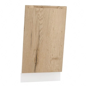 Front do zmywarki Zova FZ 45 P.U 446x713 dąb halifax / biały odporny na parę wodną wysoką temperaturę i rozlaną ciecz frezowany uchwyt