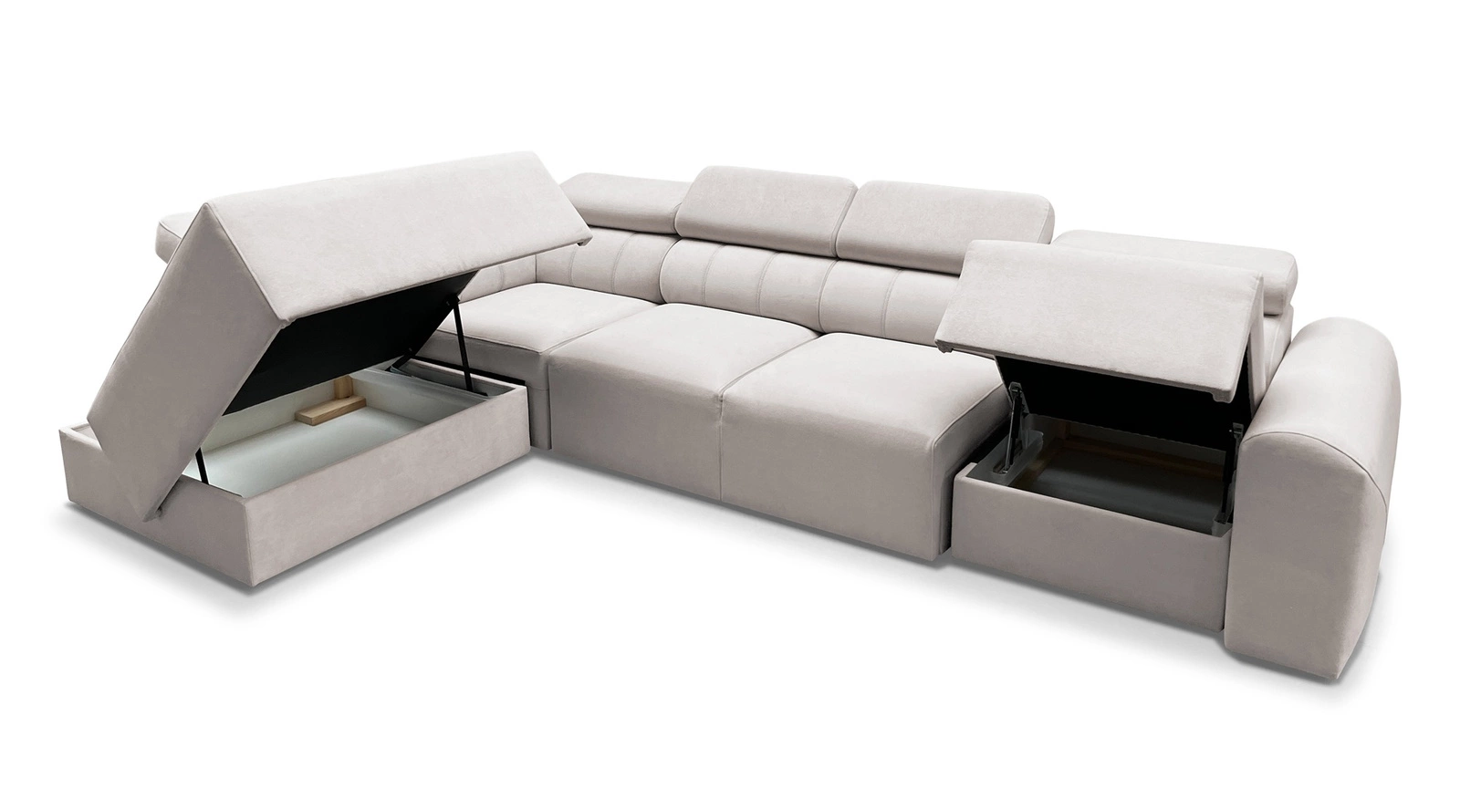 Narożnik z pojemnikiem na pościel Cantare XI Narożnik z funkcją spania