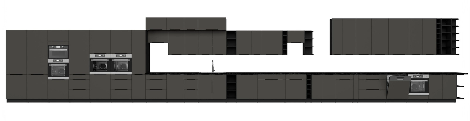Szafki kuchenne modułowe Aversa Bl Meble kuchenne modułowe