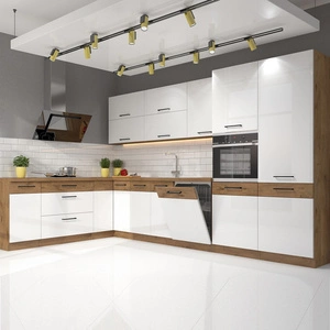 Zestaw mebli kuchennych narożny Vento 210x350 cm idealny do wnętrz w stylu klasycznym i nowoczesnym