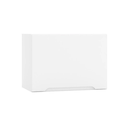 Zestaw mebli kuchennych Zova 240 cm biały meble do kuchni odporne na wilgoć parę wodną i uszkodzenia frezowane uchwyty