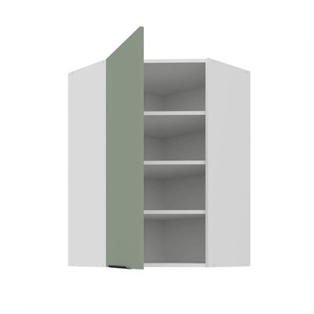 Szafka kuchenna narożna wisząca Treviso Wh 60x60 GN-90 1F odporna na uszkodzenia wykończenie frontów w technologii anti fingerprint