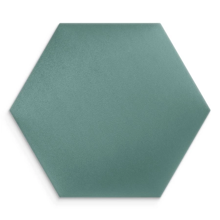 Panel tapicerowany Heksagon 30x26 cm morski stylowy panel ścienny welurowa tkanina modna dekoracja każdego wnętrza