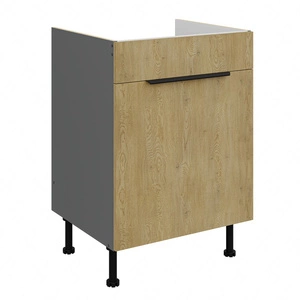 Szafka kuchenna pod zlewozmywak z szufladą Corsico 60 ZL 1S BB uchwyt krawędziowy szafka odporna na działanie wilgoci i uszkodzenia