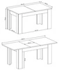 Stół rozkładany Neba 80x140-180 cm dąb riviera nowoczesny design oraz funkcjonalność w stylu nowoczesnym