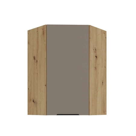 Szafka kuchenna narożna wisząca Fiuggi Ar 60x60 GN-90 1F odporna na uszkodzenia wykończenie frontów w technologii anti fingerprint