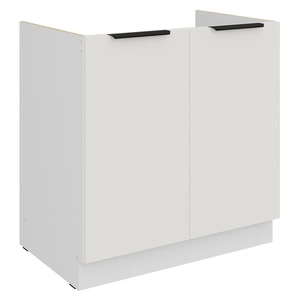 Szafka kuchenna pod zlewozmywak Corato Wh 80 ZL 2F BB szafka odporna na uszkodzenia wykończenie frontów w technologii anti fingerprint