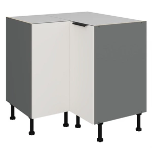 Szafka kuchenna narożna Corato Ant 90x90 DN 2F BB szafka odporna na uszkodzenia wykończenie frontów w technologii anti fingerprint