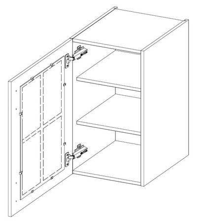 Zestaw mebli kuchennych narożny Scandi 265x300x180 cm idealny do wnętrz w stylu skandynawskim klasycznym i nowoczesnym