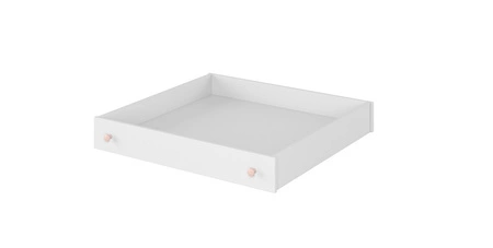 Zestaw mebli Luna biały / różowy eleganckie i stylowe meble do pokoju dziewczęcego o subtelnym wykończeniu modna kolorystyka