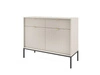 Komoda z szufladami Lovro 104 cm beżowa nowoczesny design zachwyci miłośników wyrazistych wnętrz