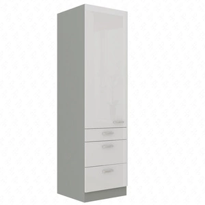 Słupek kuchenny Bianka 60 DKS-210 3S 1F szafka z szufladami odporna na parę wodną wysoką temperaturę i rozlane ciecze