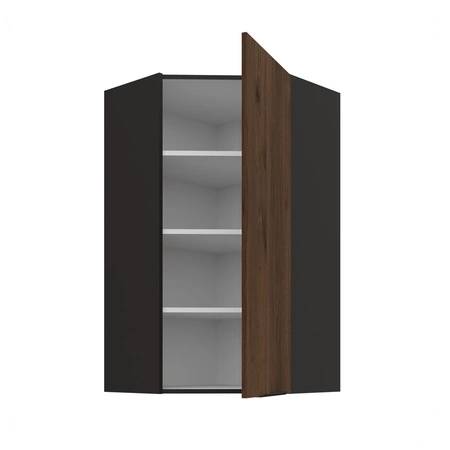 Szafka kuchenna narożna wisząca Brianza 60x60 GN-108 1F metalowy uchwyt krawędziowy szafka odporna na działanie wilgoci i uszkodzenia