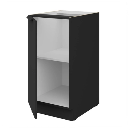 Szafka kuchenna stojąca z półką Alatri Bl 40 D 1F BB szafka odporna na uszkodzenia wykończenie frontów w technologii anti fingerprint