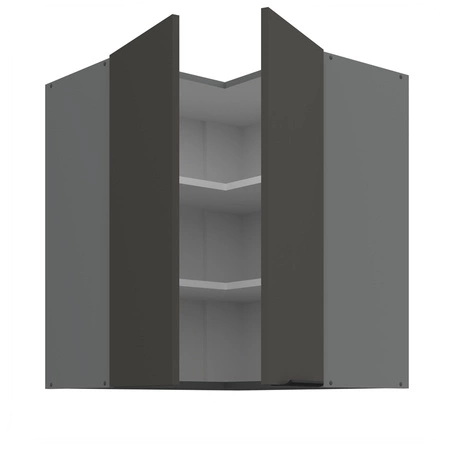 Szafka kuchenna narożna wisząca Aversa Ant 60x60 GN-72 2F odporna na uszkodzenia wykończenie frontów w technologii anti fingerprint