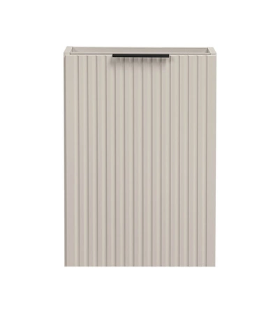 Szafka pod umywalkę Adeel 40 cm beżowa elegancka szafka do łazienki odporna na działanie wilgoci i uszkodzenia z ryflowanym frontem