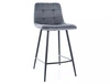 Hoker Mila H-2 szary nowoczesny oraz funkcjonalny hoker z metalowymi nogami idealny hoker do kuchni