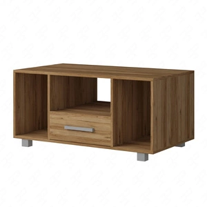 Stolik kawowy z szufladami Maximus 110 cm dąb catania nowoczesny design obrzeża stolika wykończone specjalną okleiną ABS