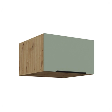 Zestaw mebli kuchennych Treviso Ar 370 cm stylowe szafki kuchenne z frontami wykonanymi w technologii anti fingerprint metalowe uchwyty