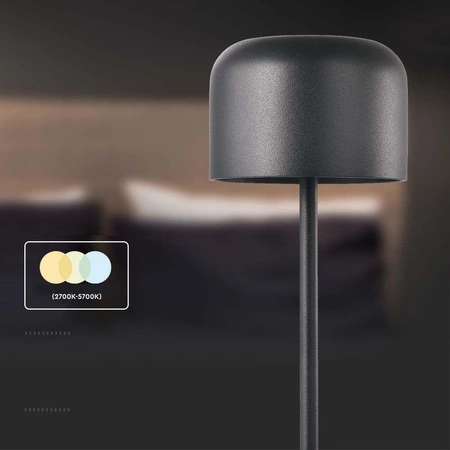 Lampka nocna Aris czarna 1,5W 2700K-5700K subtelny design trwała lampka LED z wysokim poziomem ochrony metalowa konstrukcja