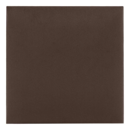 Panel tapicerowany Quadra 40x40 cm brązowy stylowy panel ścienny kwadrat welurowa tkanina modne wykończenie każdej aranżacji