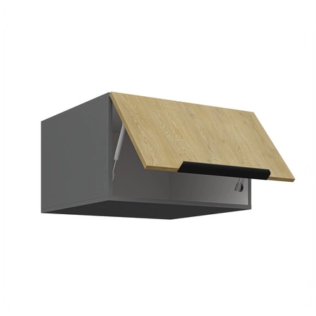 Szafka wisząca Corsico 60 NAGU-36 1F metalowy uchwyt krawędziowy szafka kuchenna odporna na parę wodną i wysoką temperaturę