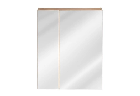 Szafka łazienkowa wisząca z lustrem Capri 60 cm dąb craft złoty elegancka szafka w stylu klasycznym idealny mebel uzupełniający aranżację