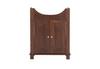 Szafka pod umywalkę Retro 65 cm brązowa wyjątkowo elegancka szafka w stylu klasycznym wykonana z drewna metalowe uchwyty