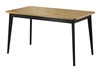 Stół rozkładany Atka 80x140-180 cm dąb artisan / czarny nowoczesny design oraz funkcjonalność w stylu skandynawskim