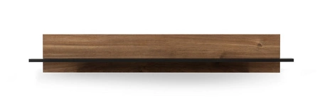 Półka Apallo 135 cm dąb brandy castello / czarny atrakcyjna pod względem wizualnym oraz funkcjonalnym zachwyci miłośników wyrazistych wnętrz