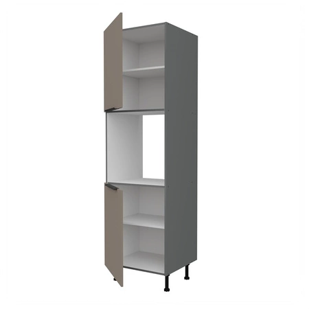 Słupek kuchenny Fiuggi Ant 60 DP-215 2F szafka do zabudowy piekarnika fronty wykonane w innowacyjnej technologii anti fingerprint