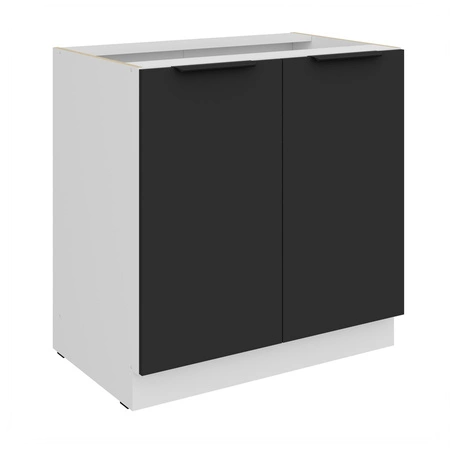 Zestaw mebli kuchennych narożny Alatri Wh 290x230 cm stylowe szafki kuchenne z frontami wykonanymi w technologii anti fingerprint