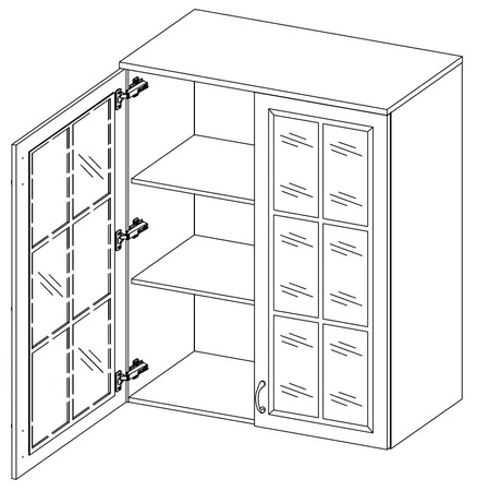 Kredens Scandi 100 cm dąb artisan / biały klasyczny design bezpieczne szkło hartowane stylowe frezowane fronty pojemne szuflady