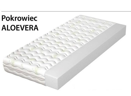 Materac kieszeniowy Superking Aloe 120x200 cm 7 stref twardości hipoalergiczny każda sprężyna umieszczona w osobnej kieszonce materiału