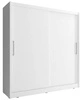Szafa przesuwna Goya 200 cm biała nowoczesna szafa idealna do garderoby sypialni lub przedpokoju