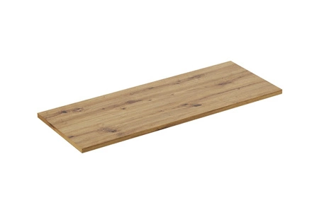 Blat do szafki łazienkowej Bella 120 cm dąb artisan wykonany z trwałych materiałów zapewnia solidność i długotrwałe użytkowanie