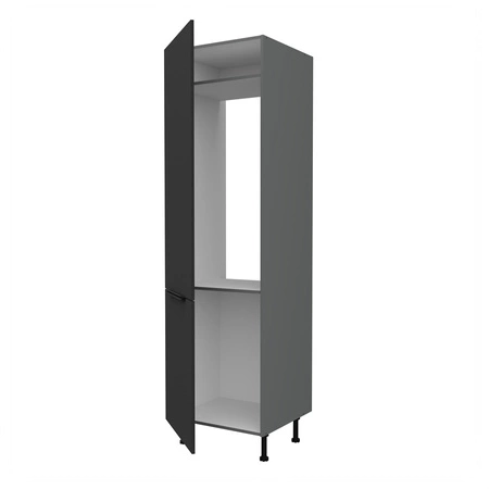 Słupek kuchenny Alatri Ant 60 LO-215 2F szafka do zabudowy lodówki fronty wykonane w technologii anti fingerprint uchwyty krawędziowe