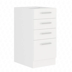 Szafka kuchenna stojąca z szufladami EkoWhite 40 D 4S BB szafka odporna na parę wodną wysoką temperaturę i rozlaną ciecz