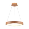 Lampa wisząca Wooden 50 cm 25W 3000K stylowa i elegancka lampa z wbudowanymi ledami wykończenie w kolorze drewna i bieli