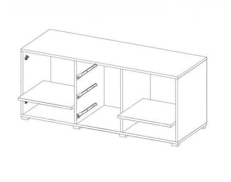 Komoda z szufladami Baros 132 cm san remo jasny wysoka jakość wykonania nowoczesne kształty w wyjątkowej stylizacji zachwycą każdego