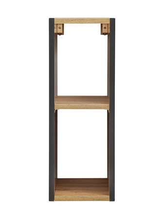 Szafka łazienkowa wisząca Capri 20 cm czarny / dąb craft złoty stylowa szafka pod blat regał idealnie dopełni aranżację