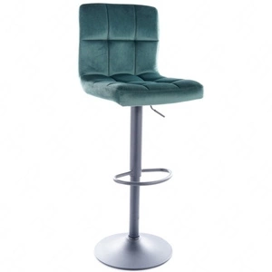 Hoker C-105 zielony nowoczesny oraz funkcjonalny hoker z metalowymi nogami idealny hoker do kuchni z regulacją wysokości