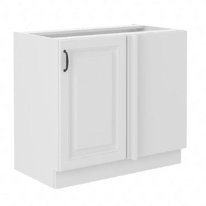 Szafka kuchenna narożna dostawiana Snow 105 ND 1F BB prawa szafka odporna na parę wodną wysoką temperaturę i rozlaną ciecz