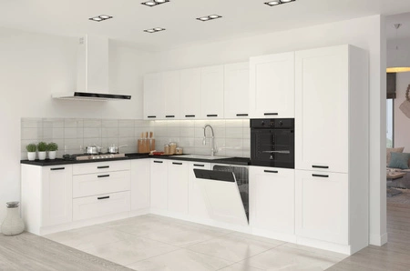 Szafka kuchenna stojąca z szufladami Livio 80 D 3S BB szafka odporna na parę wodną wysoką temperaturę oraz rozlaną ciecz