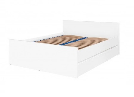 Łóżko Simple 140x200 cm biały funkcjonalny mebel do sypialni lub pokoju młodzieżowego