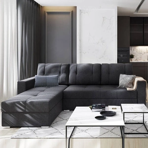 Narożnik z funkcją spania Aldo szary lewostronny gwarantuje najwyższy komfort i funkcjonalność