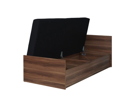 Łóżko Penelopa 80x200 cm z pojemnikiem na pościel białe funkcjonalny mebel do pokoju dziecięcego lub pokoju młodzieżowego